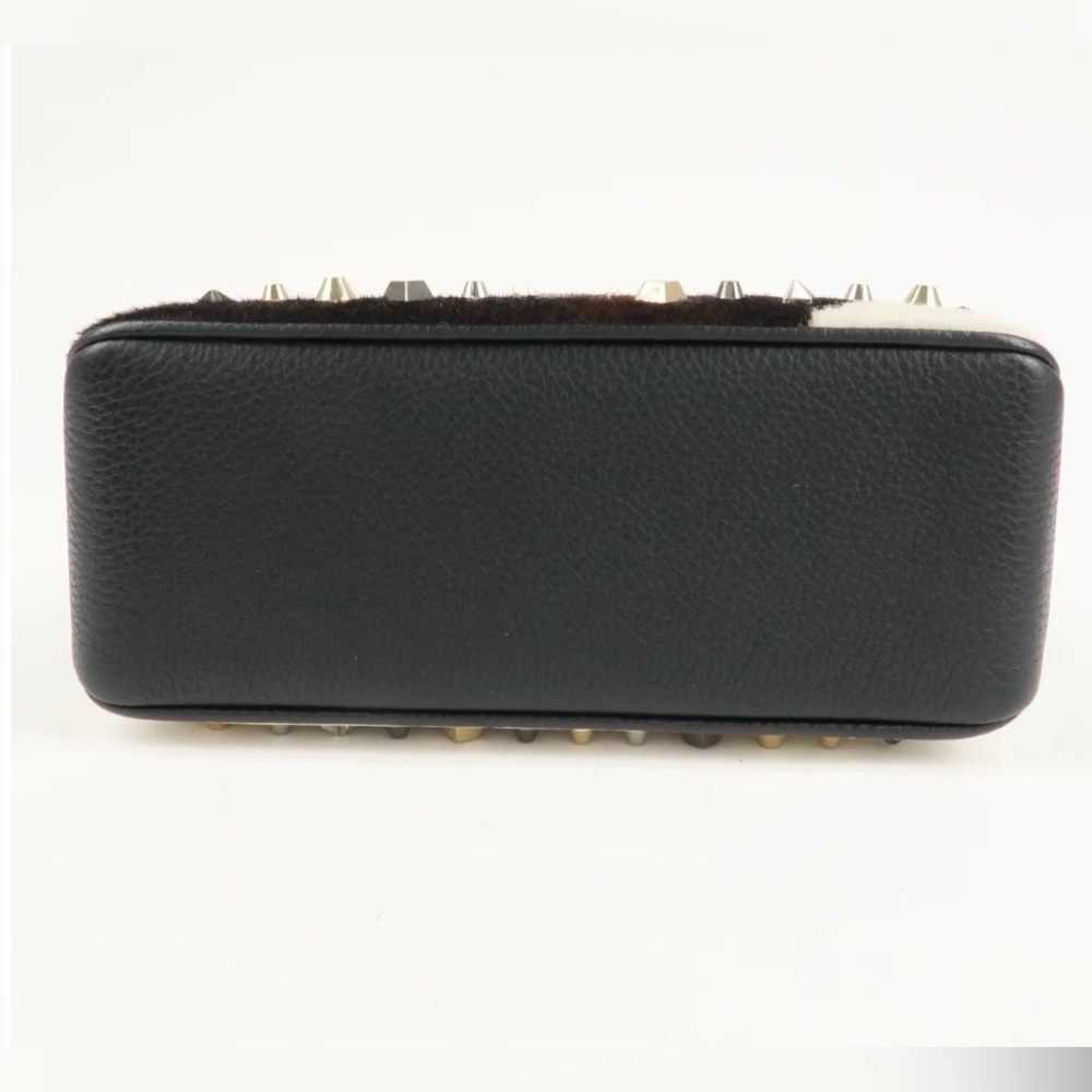 CHRISTIAN LOUBOUTIN Studded Triloubi Cowboy Western Pony Hair Chain Shoulder Bag - Picture 6 of 16